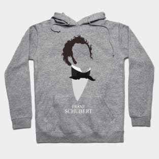 Franz Schubert - Minimalist Portrait Hoodie